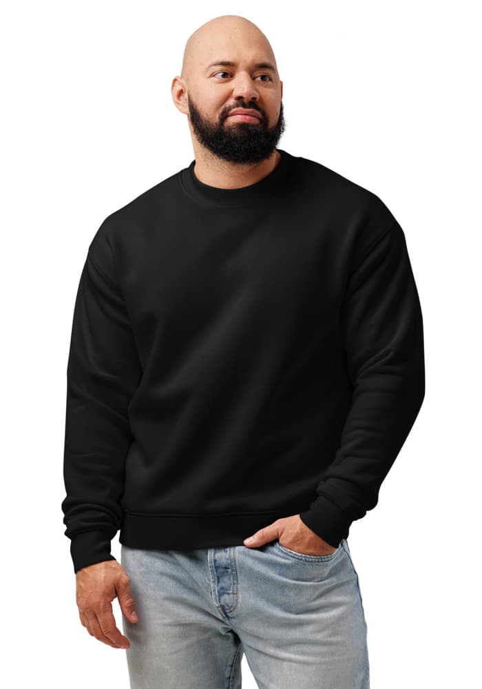 Unisex Relax Crew Neck Sweatshirt | AS Colour 5160 — Black