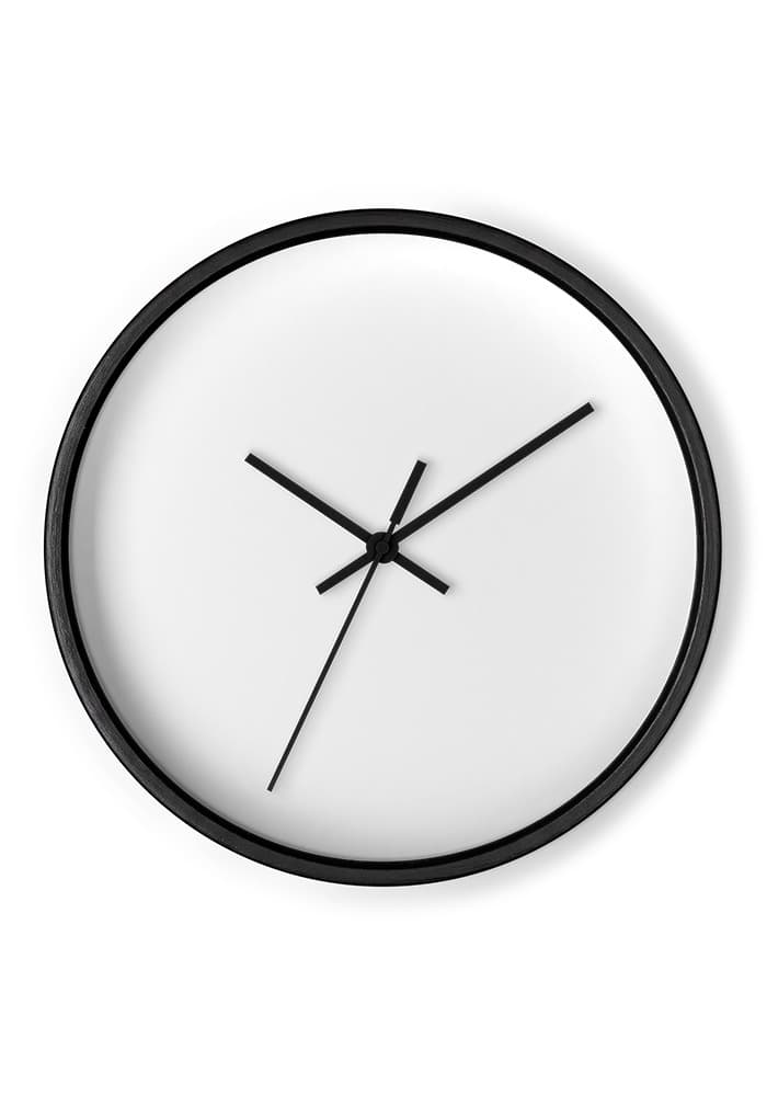 Wall Clock — Black Base/Clock Hand Black