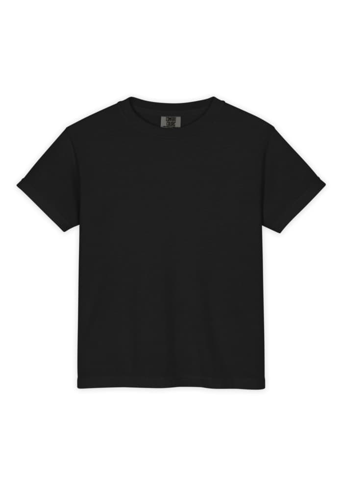 Youth Garment-Dyed Heavyweight T-Shirt | Comfort Colors 9018 — Black