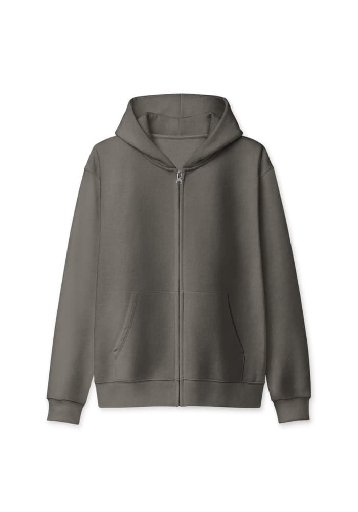 Unisex Heavyweight Full Zip Hoodie | Bella + Canvas 4739 — Asphalt