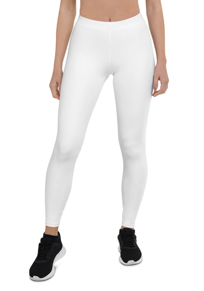 All-Over Print Leggings — White