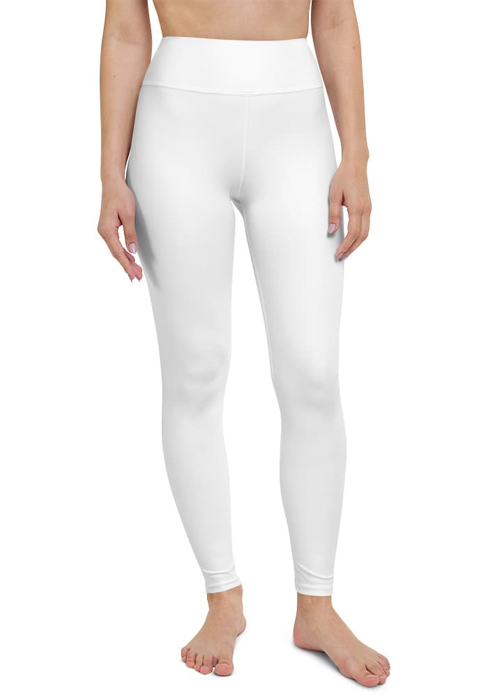 All-Over Print Yoga Leggings — White