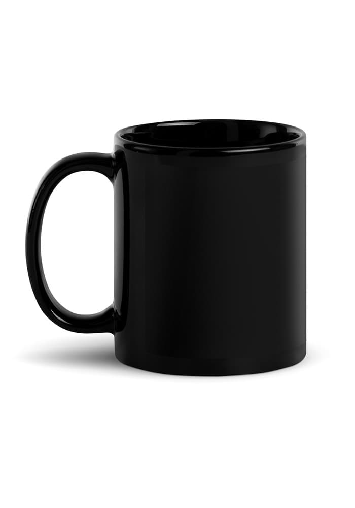 Black Glossy Mug — Black