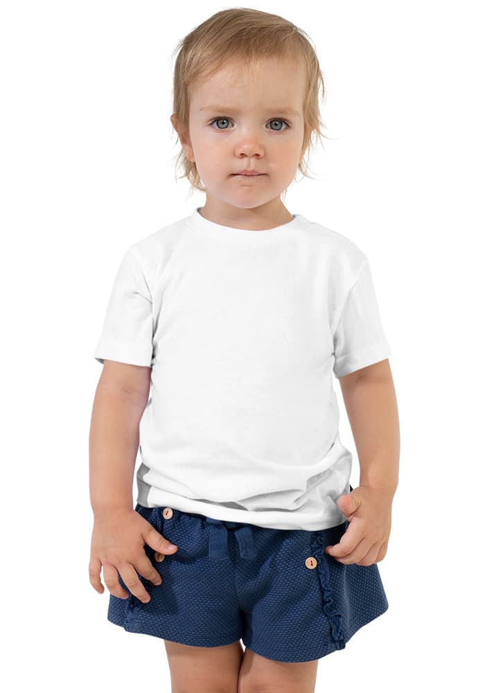 Toddler Staple Tee | Bella + Canvas 3001T — White