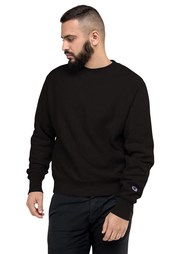 Men’s Champion Crewneck Sweatshirt | S149 — Black