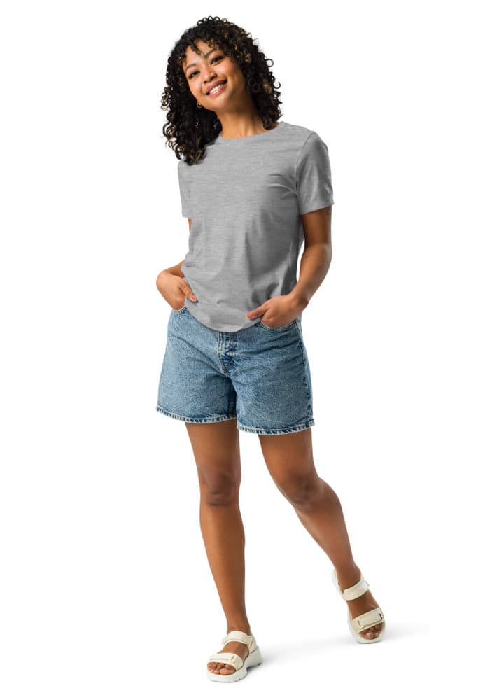 Women's Relaxed T-Shirt | Bella + Canvas 6400 — Athletic Heather