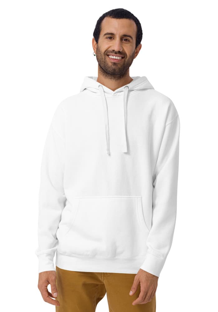 Unisex Premium Pullover Hoodie | Cotton Heritage M2580 — White