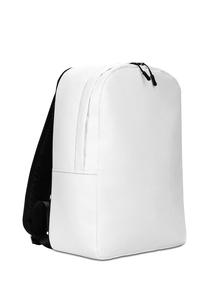 All-Over Print Minimalist Backpack — White
