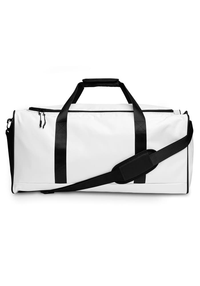 All-Over Print Duffle Bag — White