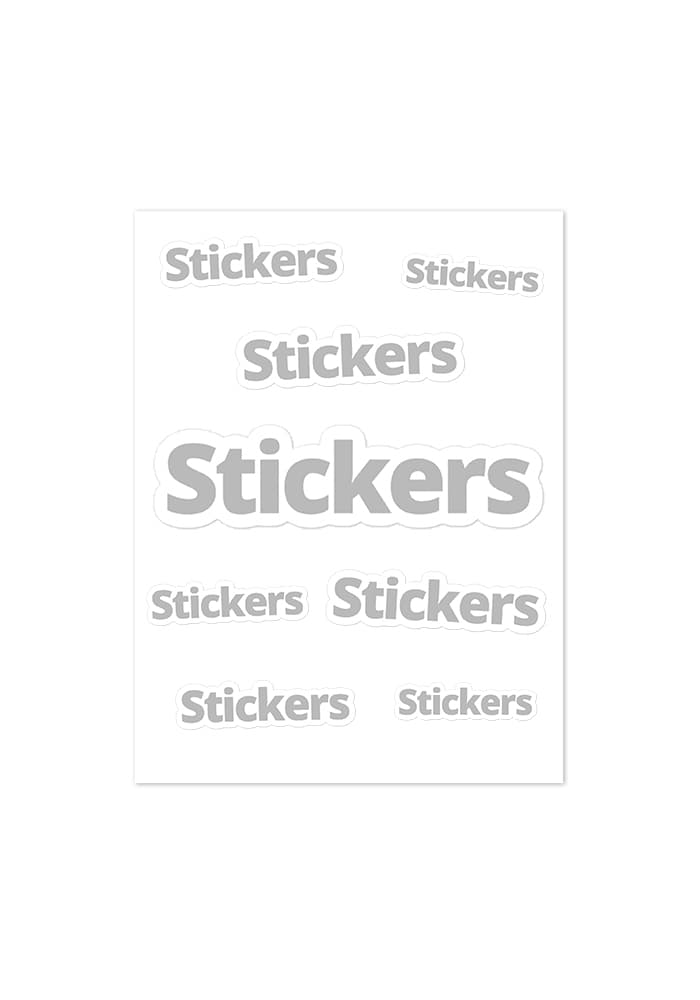 Kiss-Cut Sticker Sheet — White