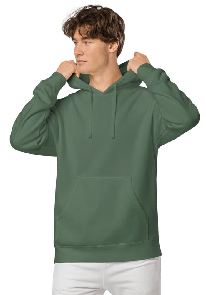 Unisex Pigment-Dyed Hoodie | Independent Trading Co. PRM4500 — Pigment Alpine Green