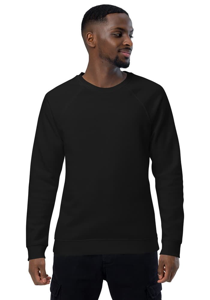 Unisex Organic Raglan Sweatshirt | SOL'S 03567 — Black