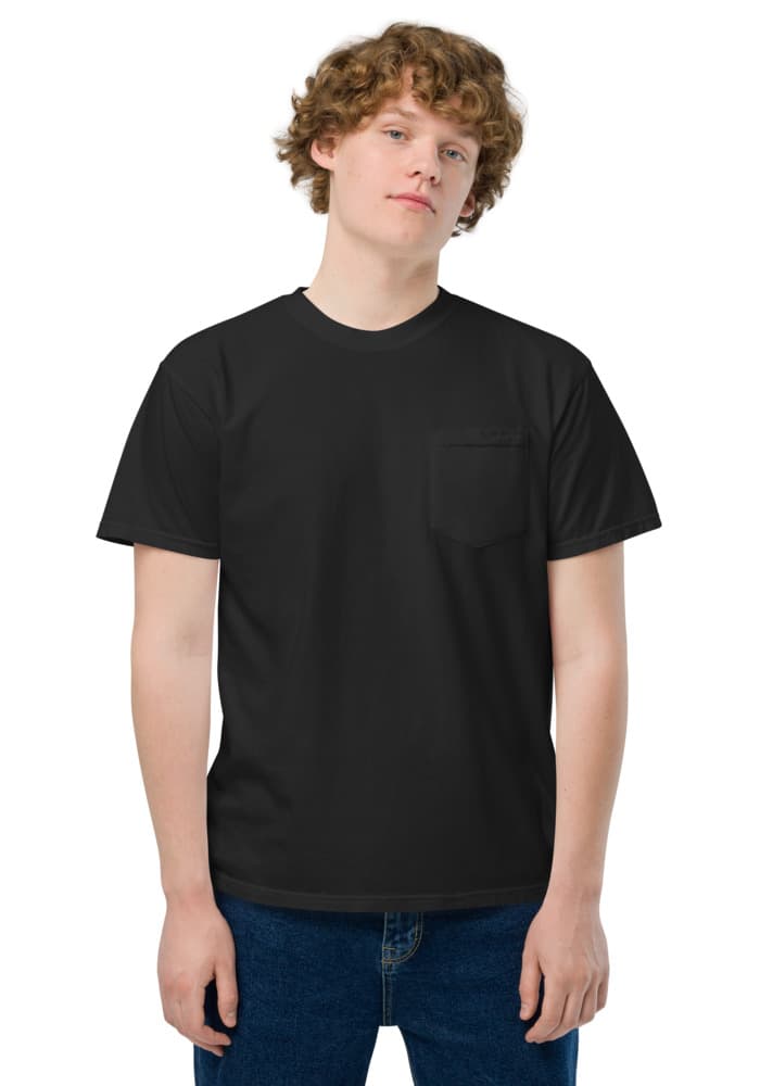 Unisex Garment-Dyed Pocket T-Shirt | Comfort Colors 6030 — Black