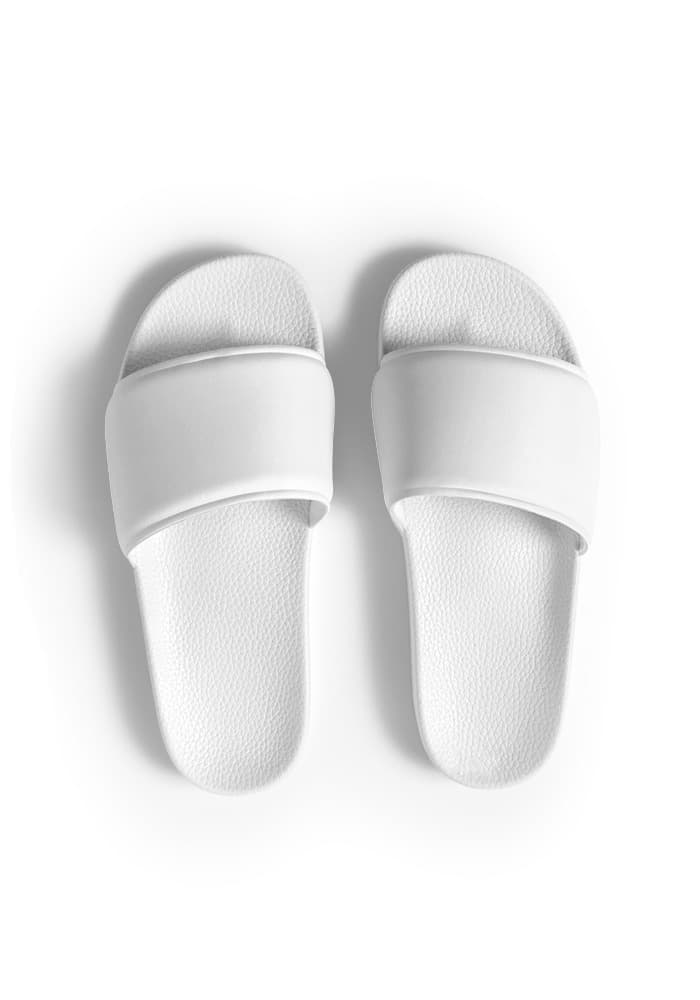 Women's Slides — White