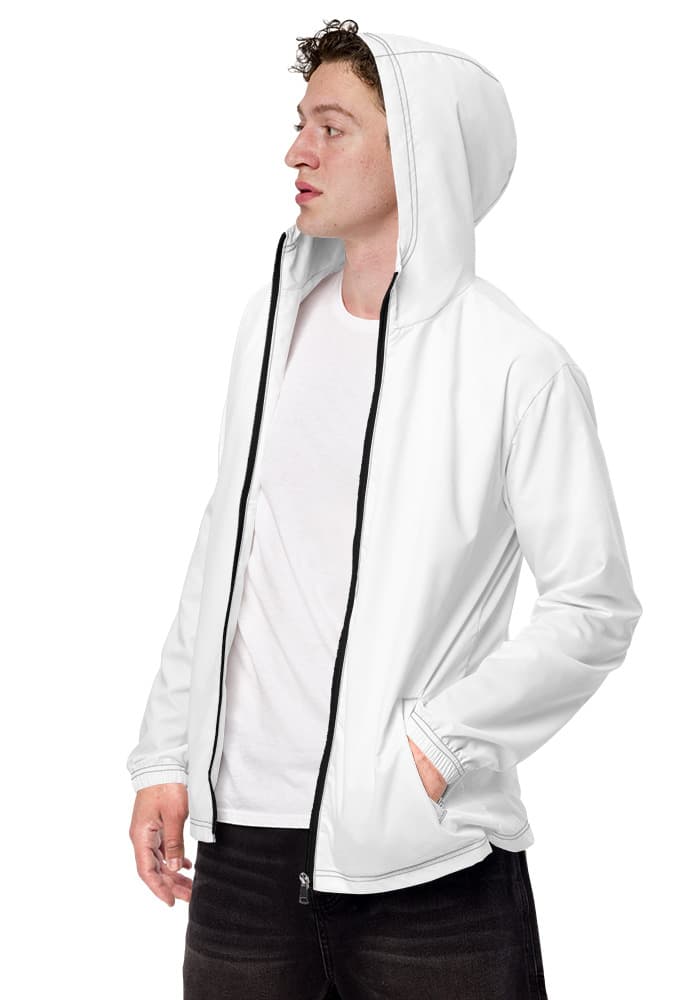 All-Over Print Men's Windbreaker — Black