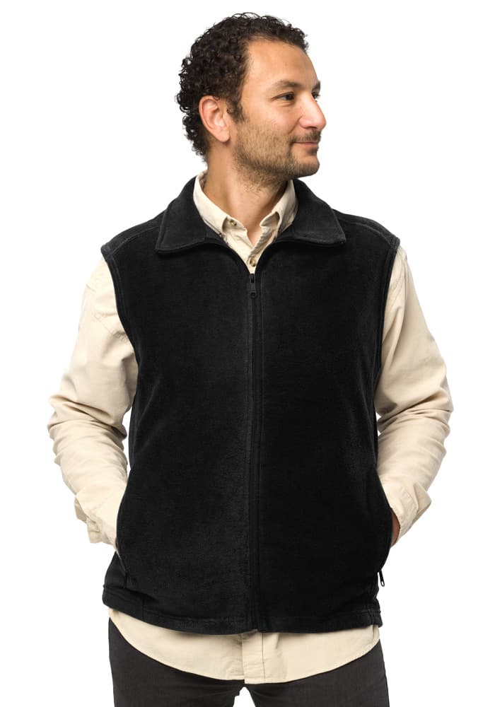 Men's Columbia Fleece Vest | 212488 — Black
