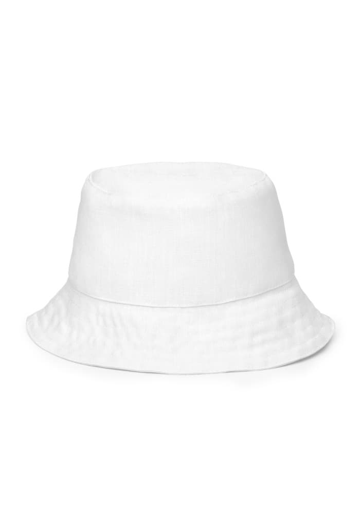 All-Over Print Reversible Bucket Hat — White