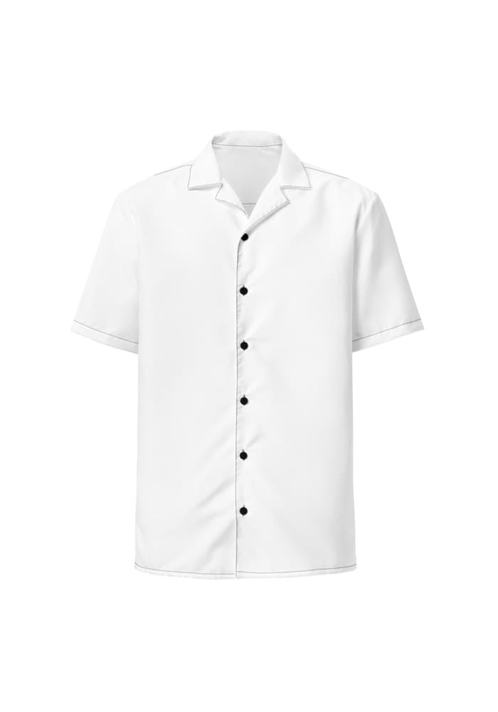 All-Over Print Unisex Button Shirt — White