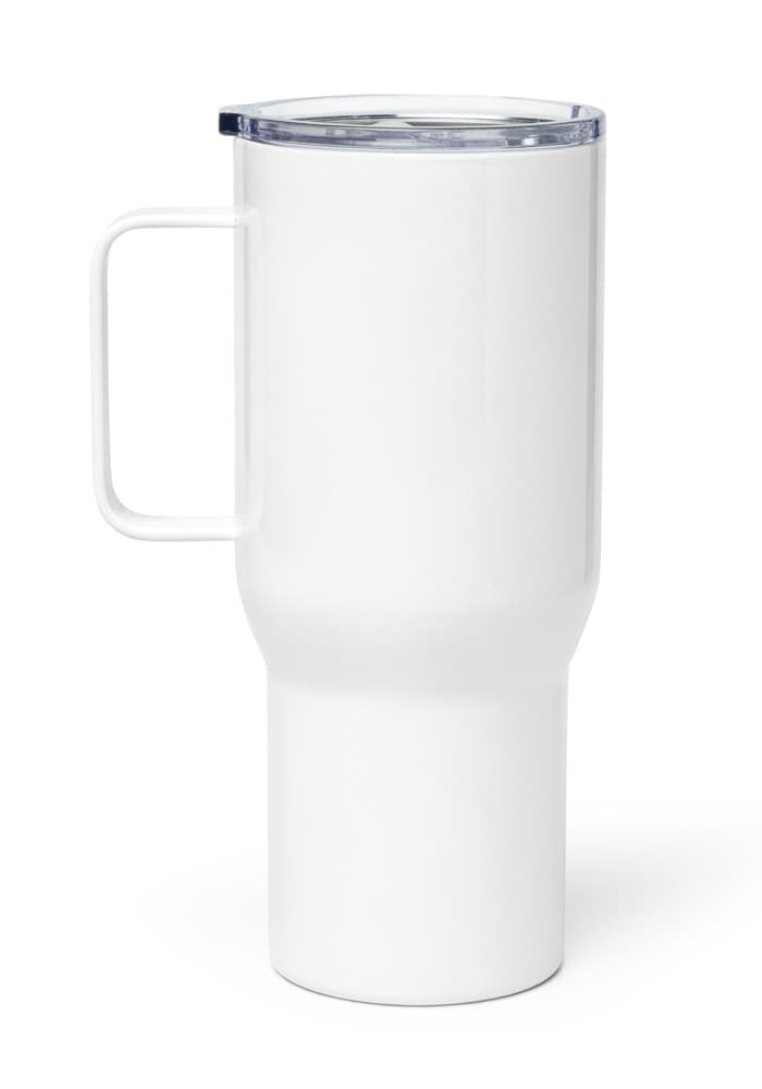 Travel Mug with a Handle — White