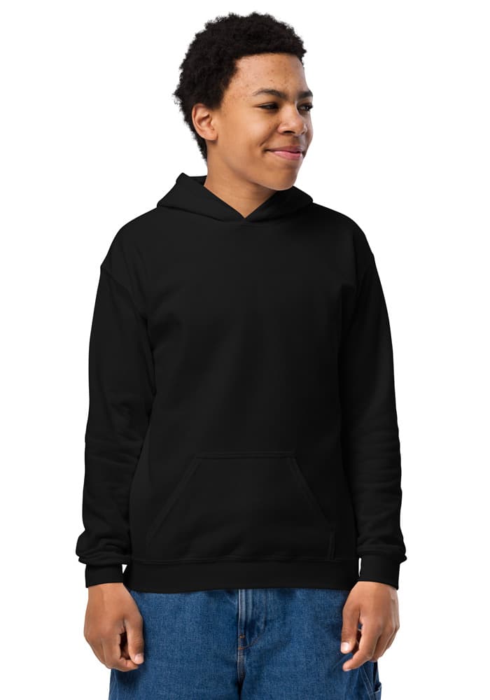 Youth Heavy Blend Hoodie | Gildan 18500B — Black