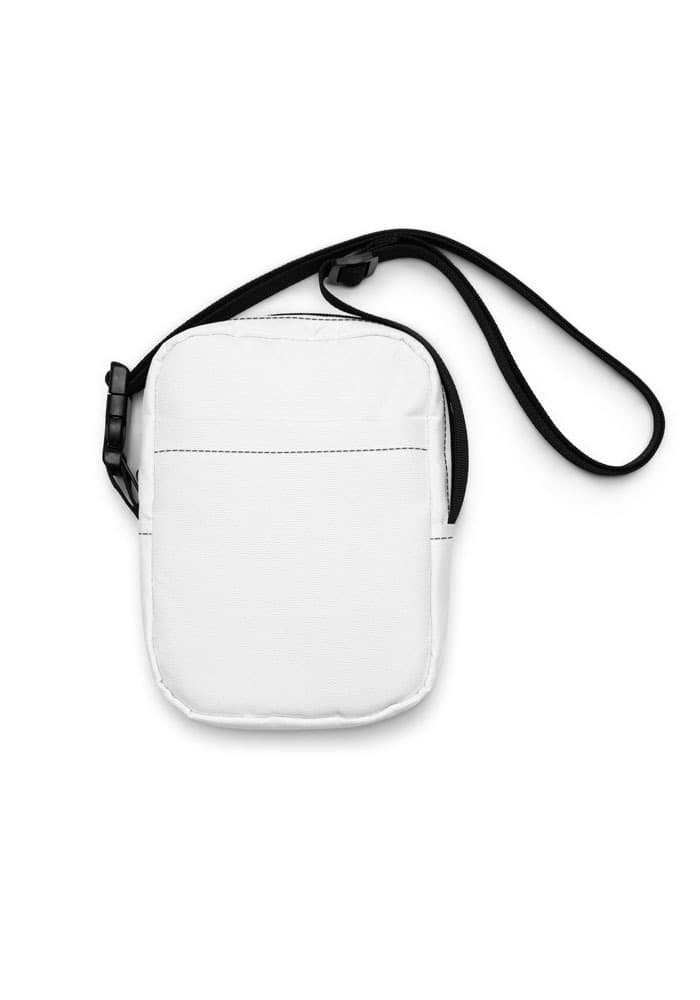 All-Over Print Utility Crossbody Bag — White