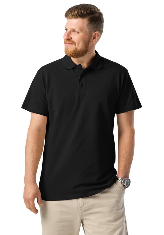 Unisex Premium Pique Polo Shirt | SOL'S 11362 — Black