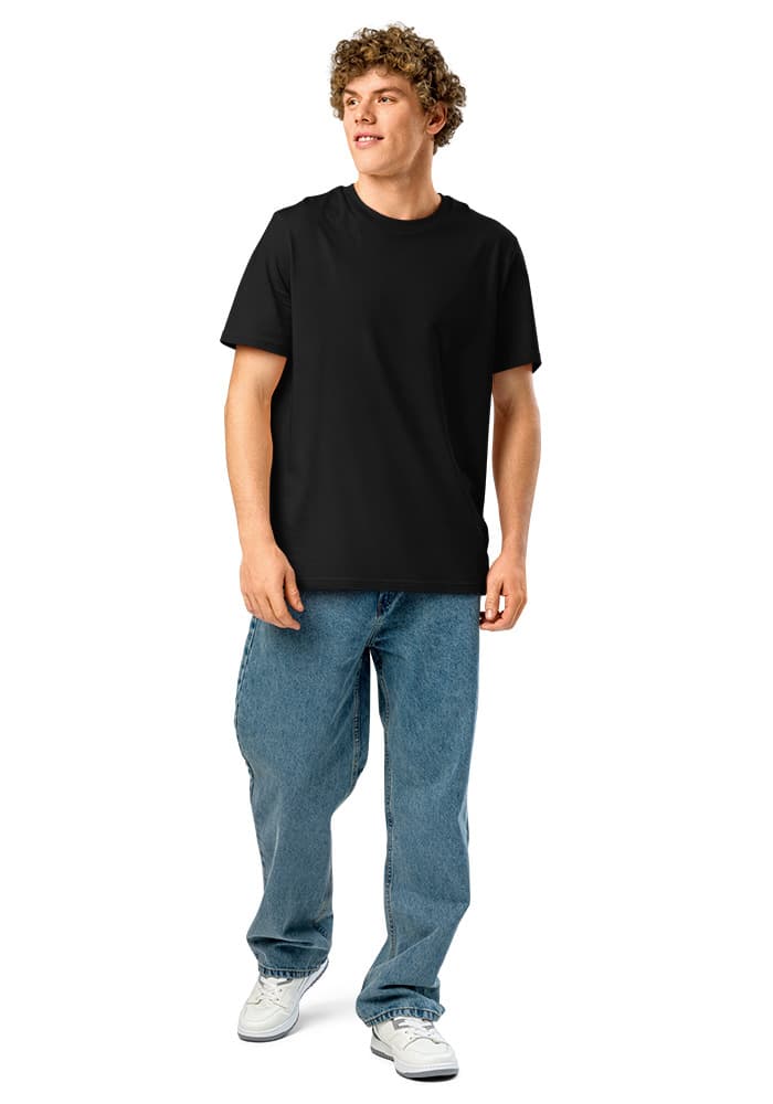 Unisex Organic Ribbed Neck Creator 2.0 T-Shirt | Stanley/Stella SATU001 — Black