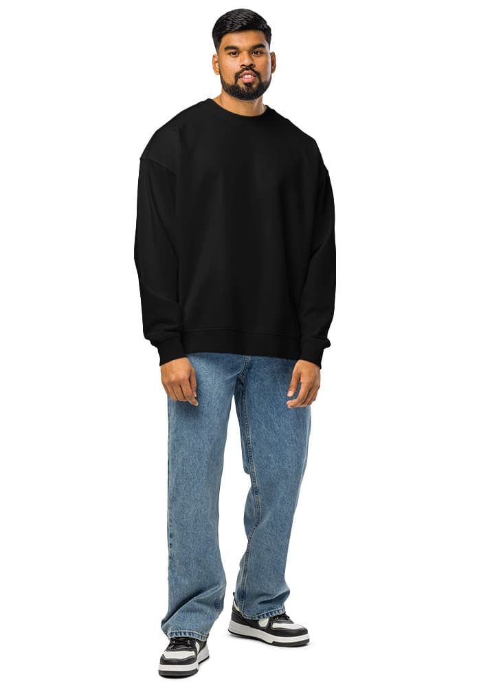 Unisex Organic Oversized Raddler 2.0 Sweatshirt | Stanley/Stella SASU025 — Black