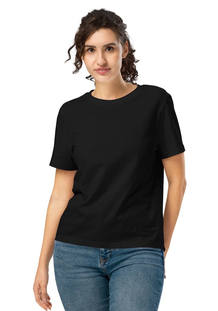 Women's Organic Ribbed Neck Stella Muser T-Shirt | Stanley/Stella SATW002 — Black