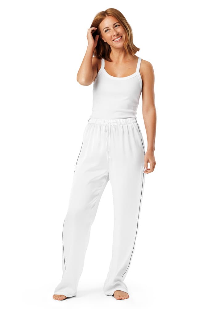 All-Over Print Women's Pajama Pants — Black