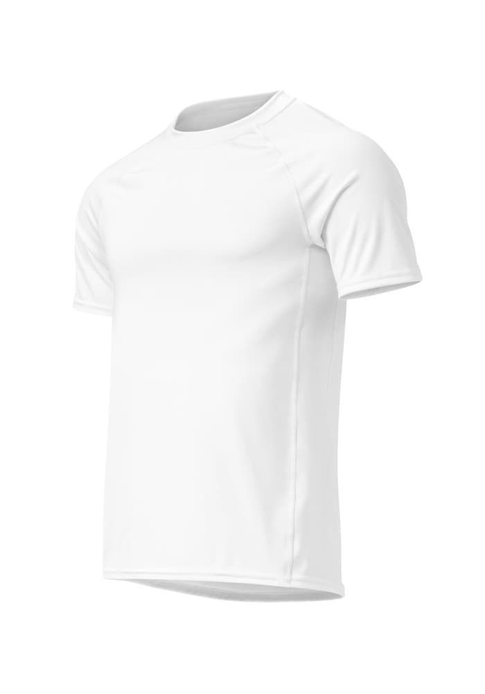 All-Over Print Men's Recycled Short Sleeve Rash Guard — White