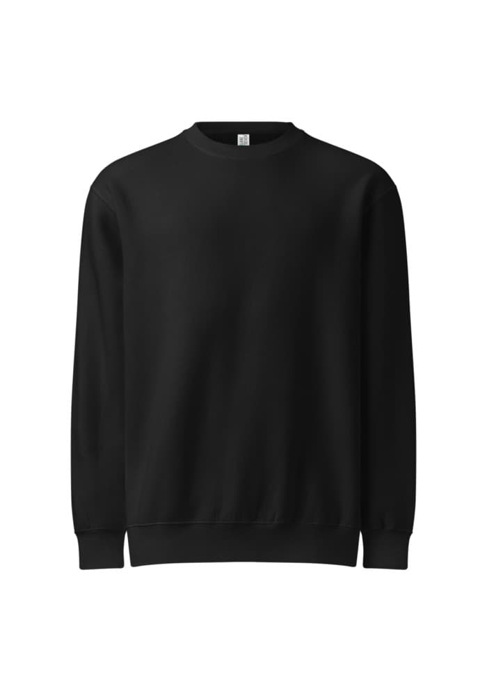 Unisex Premium Crew Neck Sweatshirt | Lane Seven LS14004 — Black