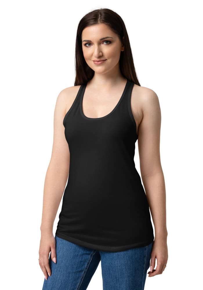 Women's Ideal Racerback Tank Top | Next Level 1533 — Black