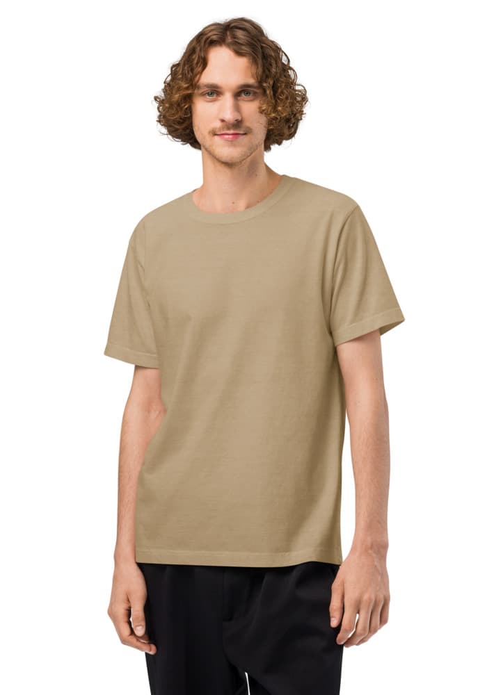 Unisex Oversized Garment-Dyed T-Shirt | Bella + Canvas 4810 — Khaki
