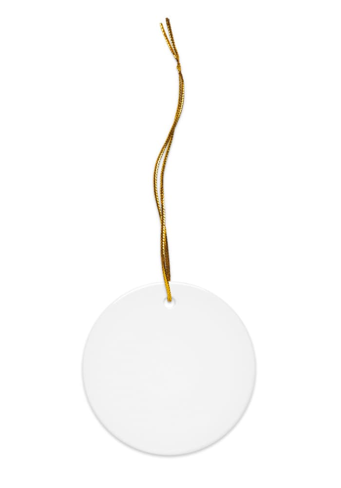Ceramic Ornaments, 2-Side Print — 1 pc