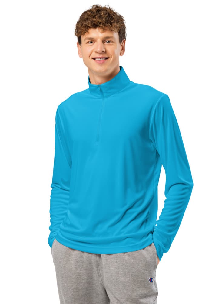 Unisex Quarter Zip Pullover | Sport-Tek ST357 — Atomic Blue