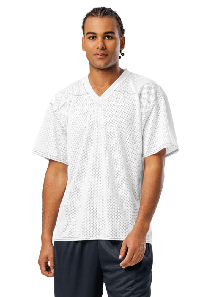All-Over Print American Football Jersey — White