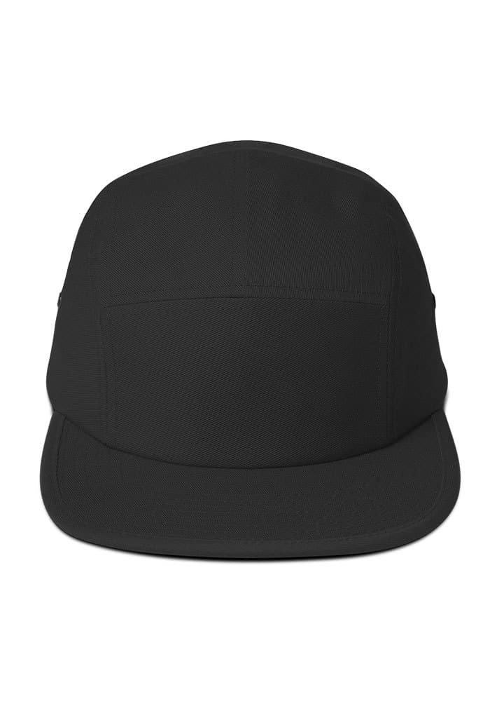 5 Panel Cap | Yupoong 7005 — Black