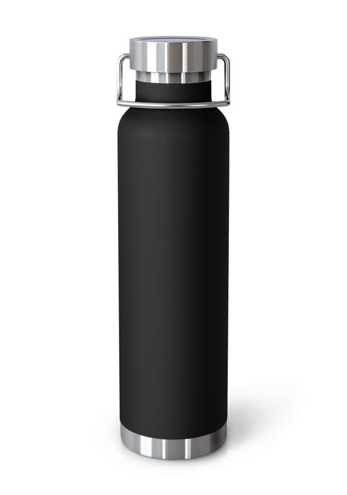 Copper Vacuum Insulated Bottle (22oz) — Black