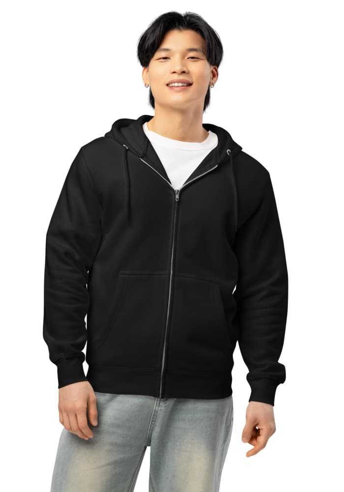 Unisex Premium Full Zip Hoodie | Lane Seven LS14003 — Black