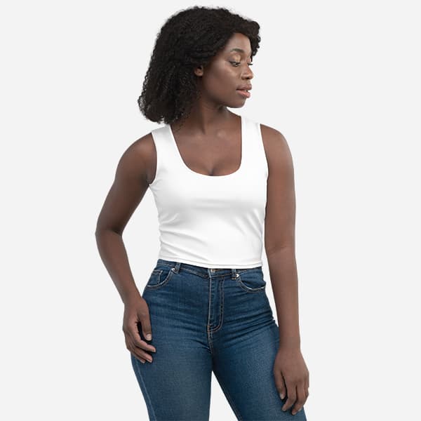 All-Over Print Crop Top