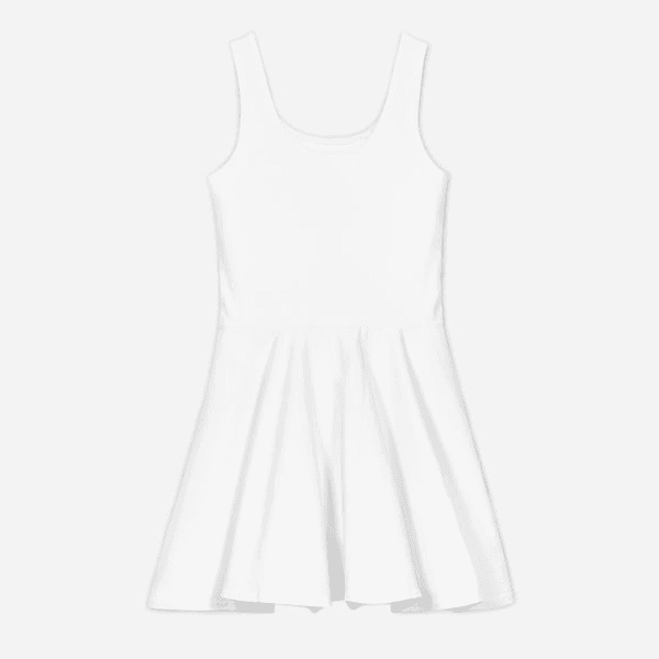All-Over Print Cotton Skater Dress