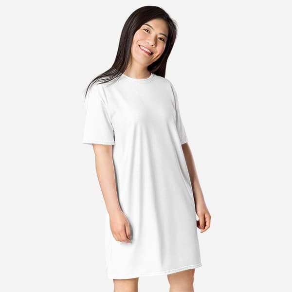 All-Over Print T-Shirt Dress