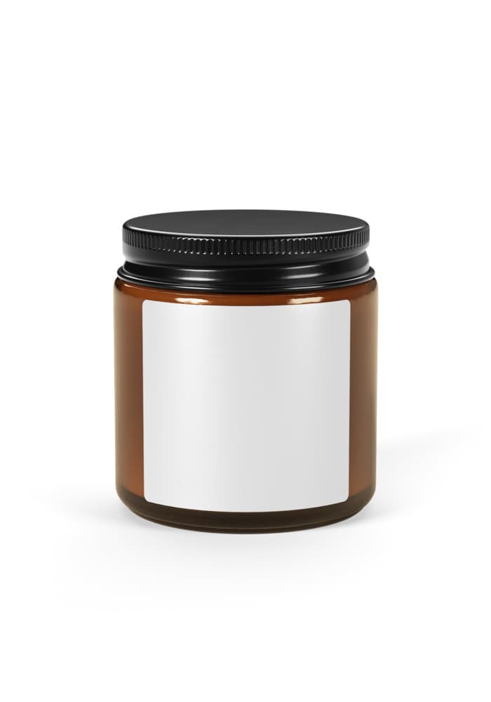 Amber Jar Scented Soy Candle — Christmas Warmth