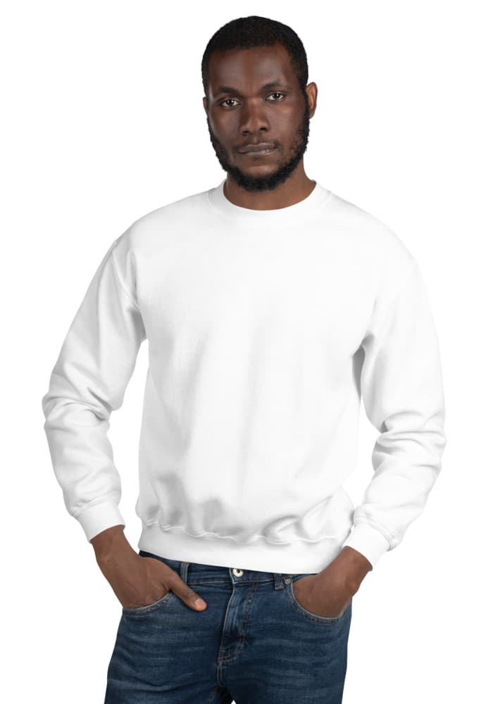 Unisex Crew Neck Sweatshirt | Gildan 18000 — White