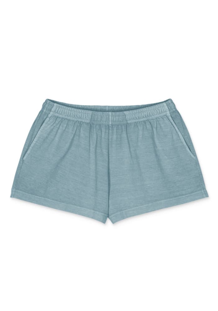 Women's Garment Dye Short | Bella + Canvas 6824GD — Light Washed Denim