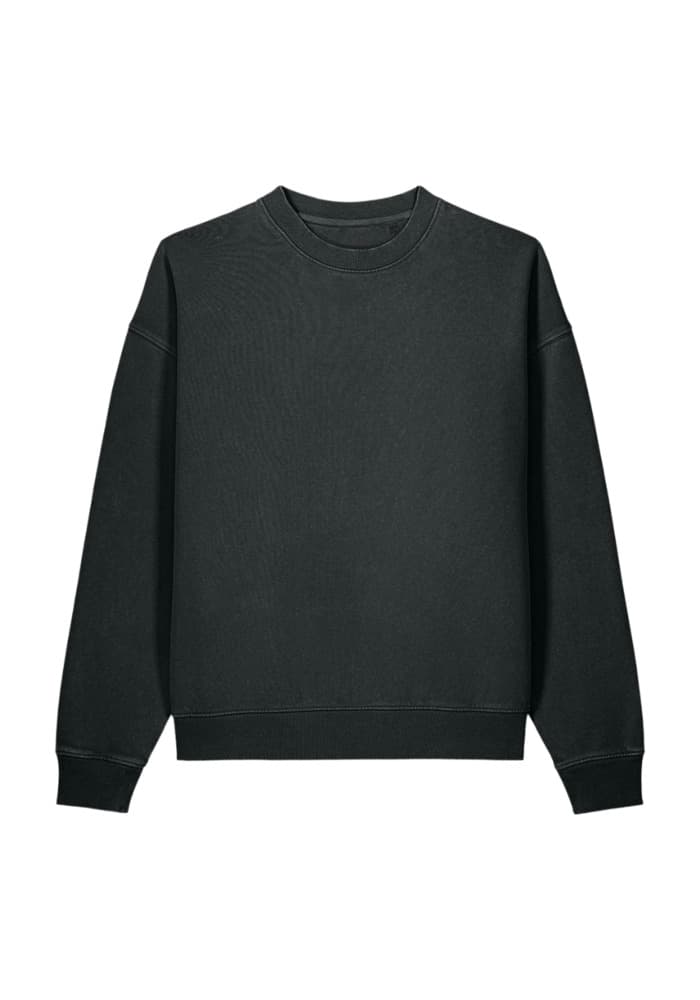 Unisex Vintage Garment-Dyed Easer Sweatshirt | Stanley/Stella SASU043 — G. Dyed Black Rock