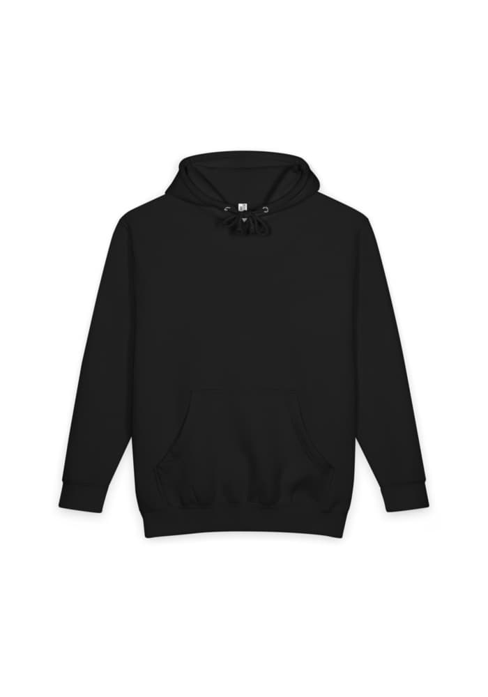 Unisex Heavyweight Pullover Hoodie | Lane Seven LS19001 — Black