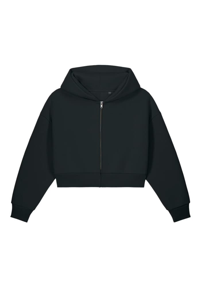 Stella Tessa Women's Sculpted Heavyweight Zip-Thru Hoodie | Stanley/Stella SASW058 — Black