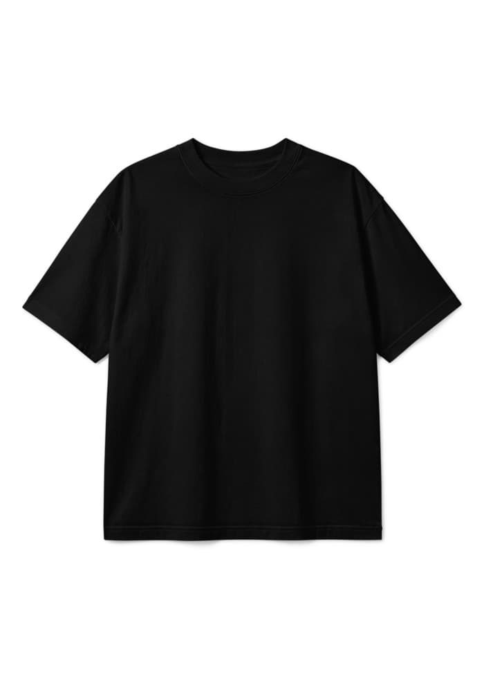Boxy Fit Tee | Euro Cotton THEBOXY — Black